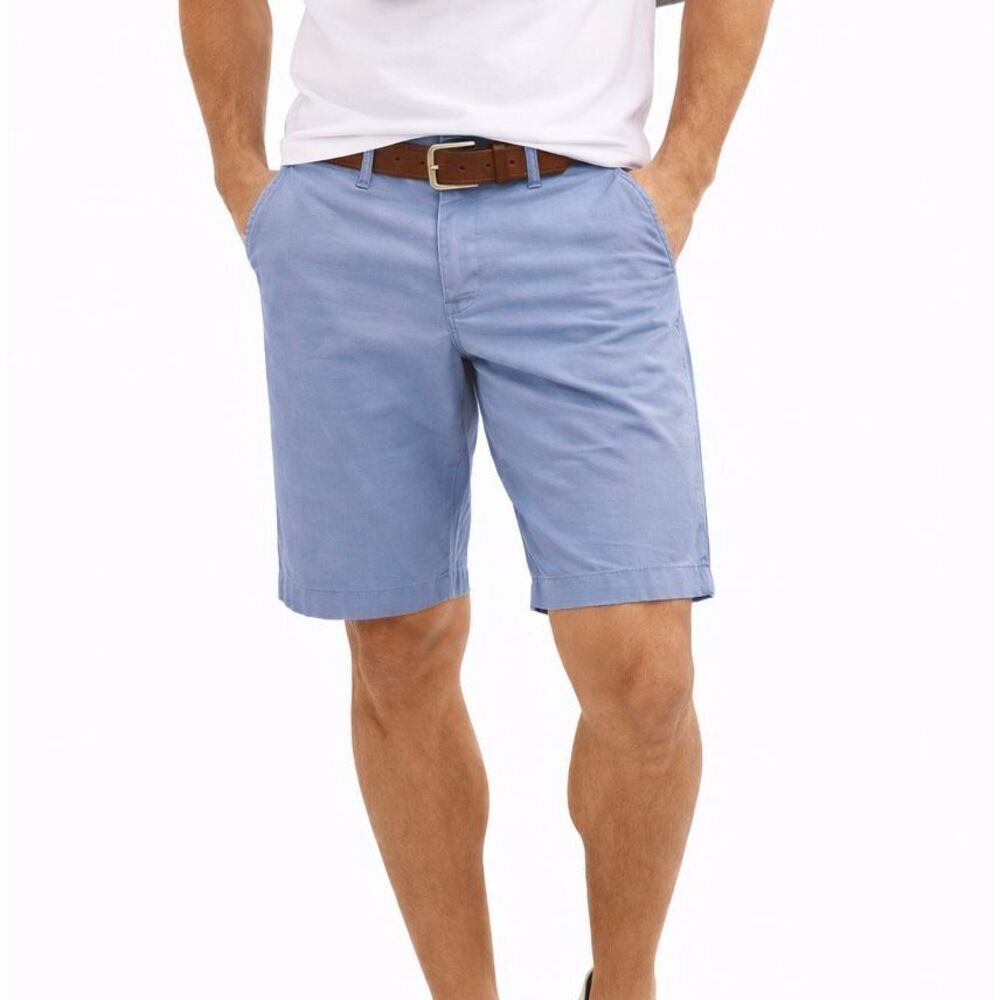 J. Crew Factory Men's Light Blue Flat-Front Shorts